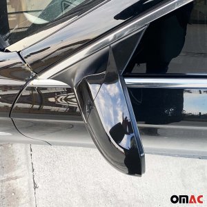 BMW 5 Series Mirror Cover - Omac - Bat Model ABS - Gloss Piano Black - '11-'13